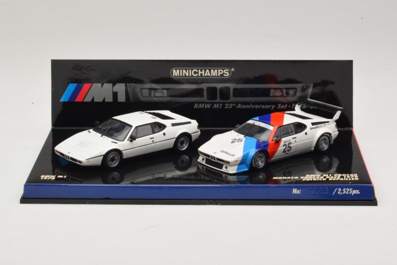 BMW M1 25th Anniversary Set Minichamps 1:43 BMW M1 25th Anniversary Set Minichamps 1:43 402025025 Diecast