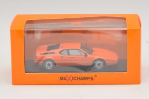 BMW M1 Orange Maxichamps 1:43 940025020 Diecast - image 4 of 4