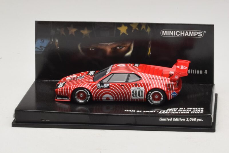 BMW M1 Procar #80 H-J. Stuck Procar Series 1980 Minichamps 1:43 444891604 Diecast