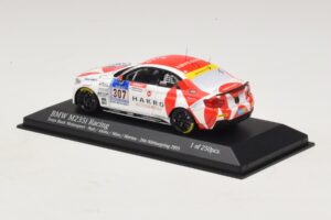 BMW M235i Bong Motorsport #307 Nett / Akata 24 Hours of Nurburgring 2015 Minichamps 1:43 437152507 Diecast - image 3 of 4