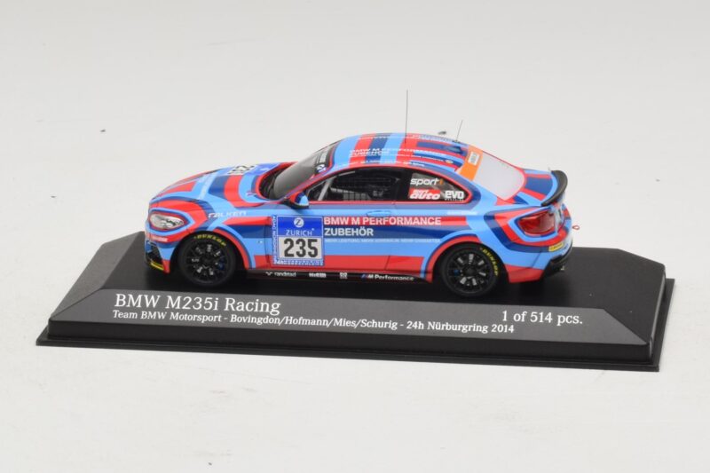 BMW M235i Team BMW Motorsport #235 Bovigdon 24 Hours of Nurburgring 2014 Minichamps 1:43 BMW M235i Team BMW Motorsport #235 Bovigdon 24 Hours of Nurburgring 2014 Minichamps 1:43 437142435 Diecast