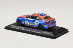BMW M235i Team Medienkraftwerk #311 Di Martino / Olivo 24 Hours of Nurburgring 2014 Minichamps 1:43 437142411 Diecast - image 3 of 4