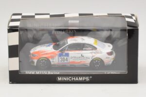 BMW M235i Team Rent2drive #304 Ackermann / Wishkirchen 24 Hours of Nurburgring 2015 Minichamps 1:43 437152504 Diecast - image 4 of 4