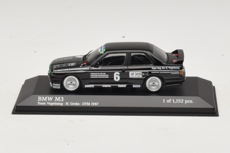 BMW M3 E30 #6 F. Grohs DTM 1987 Minichamps 1:43 430872006 Diecast
