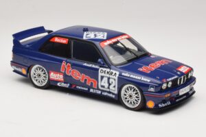 BMW M3 E30 Auto Maass #42 H. Becker DTM 1992 Minichamps 1:18 180922042 Diecast - image 6 of 8
