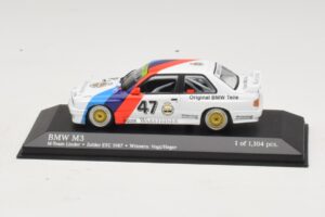 BMW M3 E30 M-Team Linder #47 Vogt / Herger Winners ETC Zolder 1987 Minichamps 1:43 430872047 Diecast