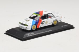 BMW M3 E30 M-Team Linder #47 Vogt / Herger Winners ETC Zolder 1987 Minichamps 1:43 430872047 Diecast - image 2 of 4