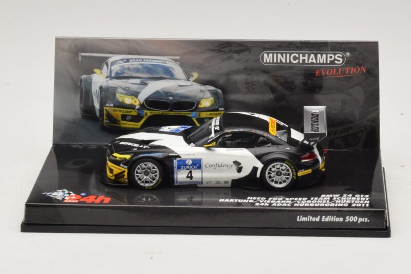 BMW Z4 GT3 Need for Speed Team #4 Hartung / Viebahn 24 Hours of Nürburgring 2011 Minichamps 1:43 BMW Z4 GT3 Need for Speed Team #4 Hartung / Viebahn 24 Hours of Nürburgring 2011 Minichamps 1:43 437112904 Diecast