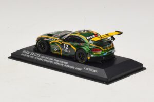 BMW Z4 GT3 Saudi Falcons #12 Al Faisal / Binladen 24 Hours of Dubai 2013 Minichamps 1:43 437132412 Diecast - image 3 of 4