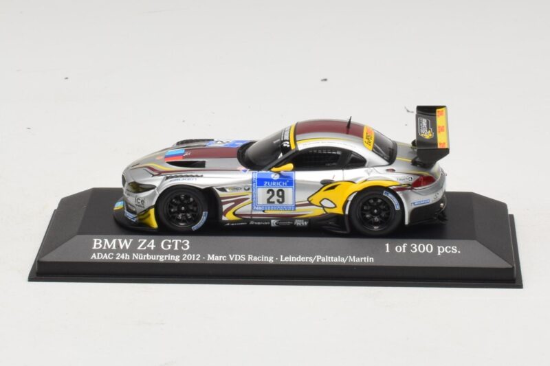 BMW Z4 GT3 VDS Racing #29 B. Leinders / M. Palttala 24 Hours of Nurburgring 2012 Minichamps 1:43 437122929 Diecast