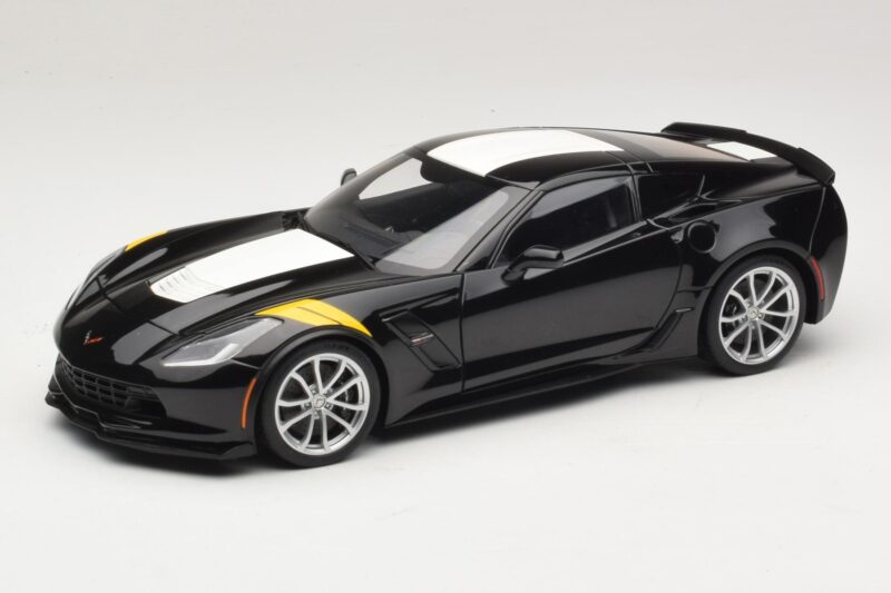 Chevrolet Corvette C7 Grand Sport Black with White Stripes AUTOart 1:18 Chevrolet Corvette C7 Grand Sport Black with White Stripes AUTOart 1:18 71273 Composite
