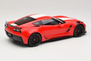 Chevrolet Corvette C7 Grand Sport Red with White Stripes AUTOart 1:18 71274 Composite - image 3 of 8