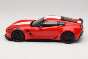 Chevrolet Corvette C7 Grand Sport Red with White Stripes AUTOart 1:18 71274 Composite - image 4 of 8