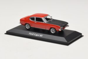Ford Capri I Red With Black Hood Maxichamps 1:43 940085801 Diecast - image 3 of 4
