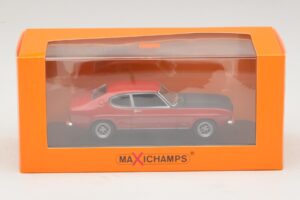 Ford Capri I Red With Black Hood Maxichamps 1:43 940085801 Diecast - image 4 of 4
