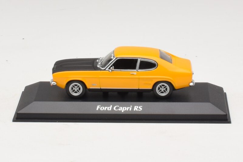 Ford Capri Mk1 RS Yellow with Black Hood Maxichamps 1:43 Ford Capri Mk1 RS Yellow with Black Hood Maxichamps 1:43 940085800 Diecast