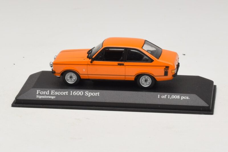 Ford Escort 1600 Sport Mk2 Orange Minichamps 1:43 400084471 Diecast