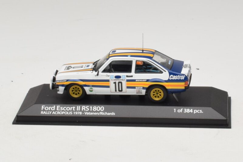 Ford Escort Mk2 RS1800 #10 A. Vatanen / D. Richards Rally Acropolis 1978 Minichamps 1:43 Ford Escort Mk2 RS1800 #10 A. Vatanen / D. Richards Rally Acropolis 1978 Minichamps 1:43 400808410 Diecast