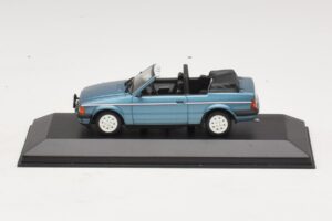 Ford Escort Mk3 Cabriolet Blue Metallic Minichamps 1:43 400085030 Diecast
