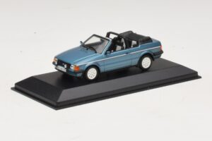 Ford Escort Mk3 Cabriolet Blue Metallic Minichamps 1:43 400085030 Diecast - image 2 of 4