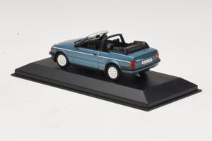 Ford Escort Mk3 Cabriolet Blue Metallic Minichamps 1:43 400085030 Diecast - image 3 of 4