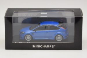 Ford Focus RS Mk2 Blue Metallic Minichamps 1:43 400088101 Diecast - image 4 of 4