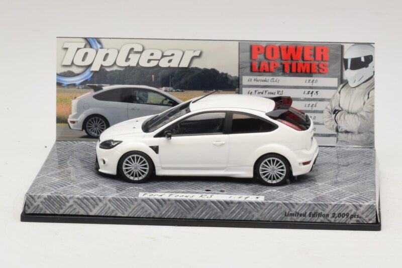 Ford Focus RS Mk2 Top Gear White Without Figurine Minichamps 1:43 Ford Focus RS Mk2 Top Gear White Without Figurine Minichamps 1:43 519438810-R1 Diecast