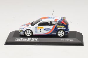 Ford Focus RS WRC #4 C. McRae / N. Grist Rally Monte Carlo 2001 Minichamps 1:43 430018904 Diecast