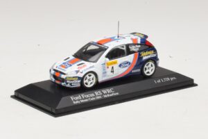 Ford Focus RS WRC #4 C. McRae / N. Grist Rally Monte Carlo 2001 Minichamps 1:43 430018904 Diecast - image 2 of 4