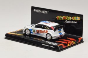 Ford Focus RS WRC #46 V. Rossi / C. Cassina RAC Rally 2007 Damaged Box Minichamps 1:43 400078446-O1 Diecast - image 3 of 5