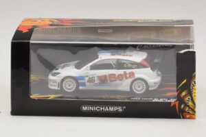 Ford Focus RS WRC #46 V. Rossi / C. Cassina RAC Rally 2007 Damaged Box Minichamps 1:43 400078446-O1 Diecast - image 5 of 5