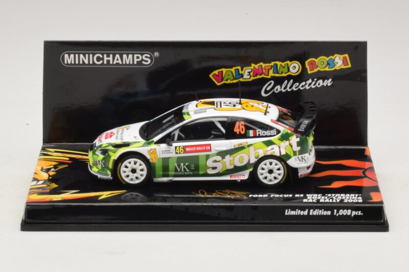 Ford Focus RS WRC #46 V. Rossi / C. Cassina RAC Rally 2008 Minichamps 1:43 Ford Focus RS WRC #46 V. Rossi / C. Cassina RAC Rally 2008 Minichamps 1:43 400088146 Diecast