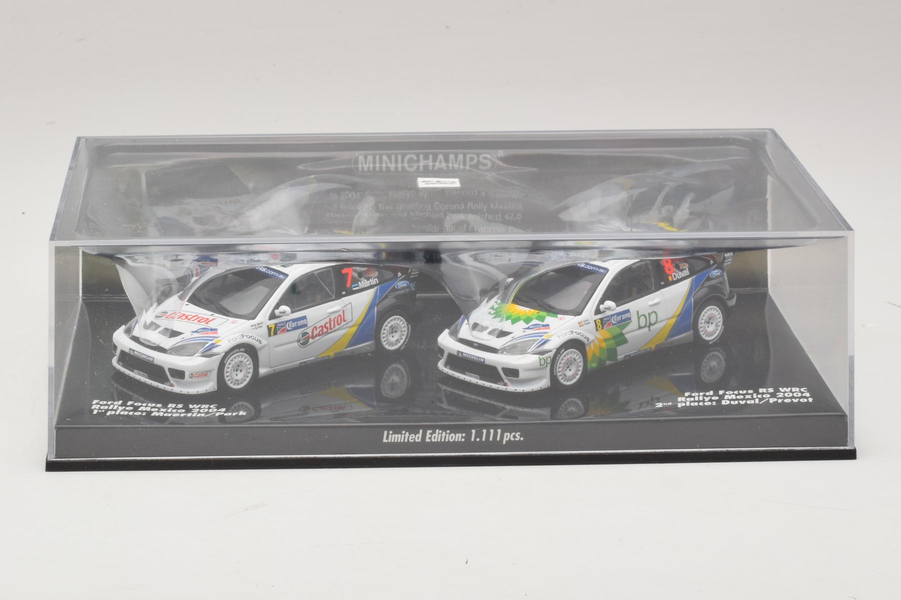 Minichamps Ford Focus RS WRC Rally Mexico 1:43 Set