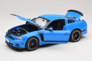 Ford Mustang Boss 302 S197 Blue Shelby Collectibles 1:18 25414S Diecast - image 2 of 8