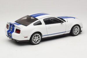 Ford Shelby Cobra GT500 Concept White with Blue Stripe AUTOart 1:18 73052 Diecast - image 3 of 8