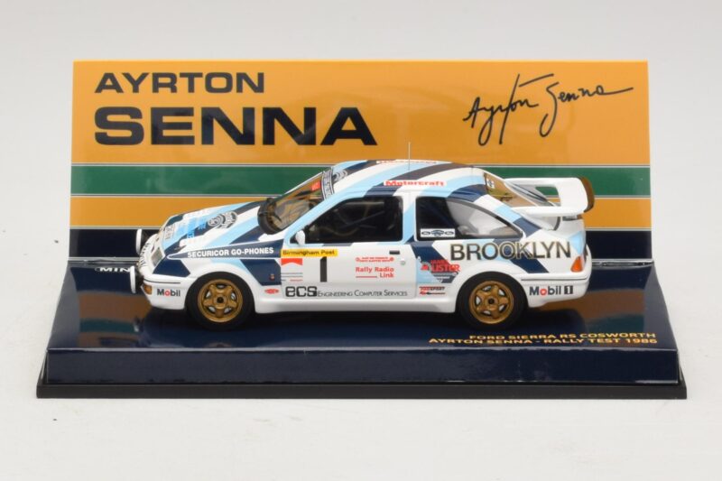 Ford Sierra RS Cosworth #1 A. Senna Rally Test 1986 Minichamps 1:43 Ford Sierra RS Cosworth #1 A. Senna Rally Test 1986 Minichamps 1:43 540864399 Diecast