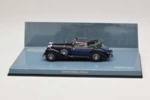 Horch 853 A Sport Cabriolet Black Blue Minichamps 1:43 436012036 Diecast