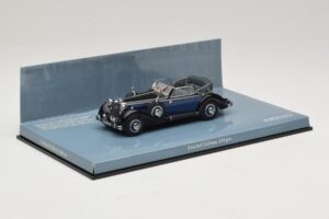 Horch 853 A Sport Cabriolet Black Blue Minichamps 1:43 436012036 Diecast - image 2 of 5