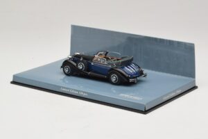 Horch 853 A Sport Cabriolet Black Blue Minichamps 1:43 436012036 Diecast - image 3 of 5