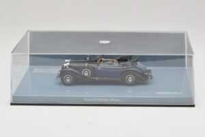 Horch 853 A Sport Cabriolet Black Blue Minichamps 1:43 436012036 Diecast - image 5 of 5