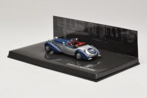 Horch 855 Special Roadster Silver Blue Minichamps 1:43 436014202 Diecast - image 3 of 5