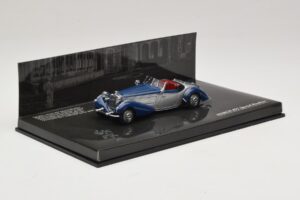 Horch 855 Special Roadster Silver Blue No Outside Box Minichamps 1:43 436014202-O1 Diecast - image 2 of 4