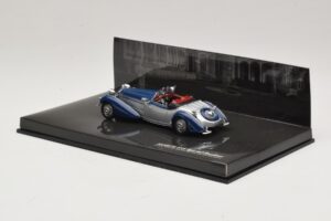 Horch 855 Special Roadster Silver Blue No Outside Box Minichamps 1:43 436014202-O1 Diecast - image 3 of 4
