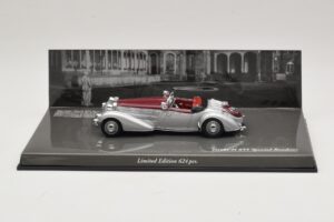 Horch 855 Spezial Roadster Silver Red Minichamps 1:43 436014206 Diecast