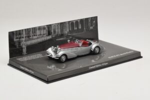 Horch 855 Spezial Roadster Silver Red Minichamps 1:43 436014206 Diecast - image 2 of 5