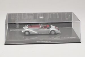 Horch 855 Spezial Roadster Silver Red Minichamps 1:43 436014206 Diecast - image 5 of 5