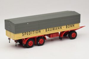 Kassbohrer Flatbed Trailer Baumann Bonn Minichamps 1:43 439161097 Diecast - image 2 of 6