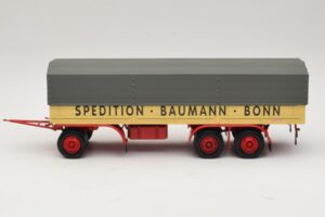 Kassbohrer Flatbed Trailer Baumann Bonn Minichamps 1:43 439161097 Diecast - image 3 of 6