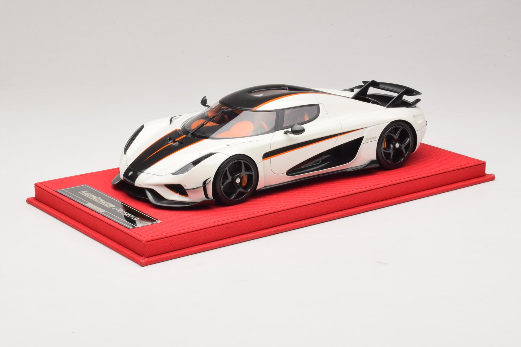 FrontiArt Koenigsegg Regera 1/18 ミニカー FrontiArt Koenigsegg Regera 1:18 Resin White Carbon