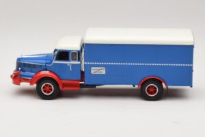 Krupp Titan Box Truck Blue Red Minichamps 1:43 439069040 Diecast - image 3 of 6